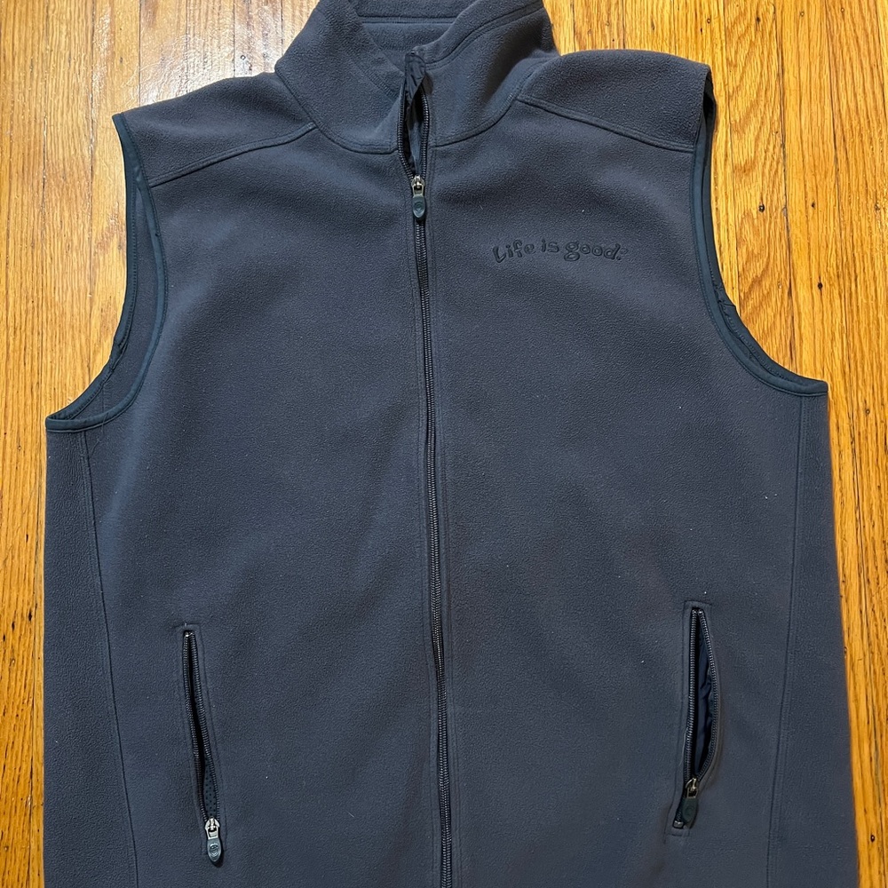 Life is good fleece vest